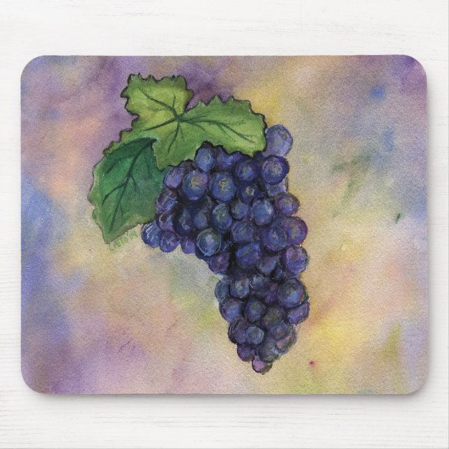 Pinot Noir Weintrauben Mousepad (Vorne)