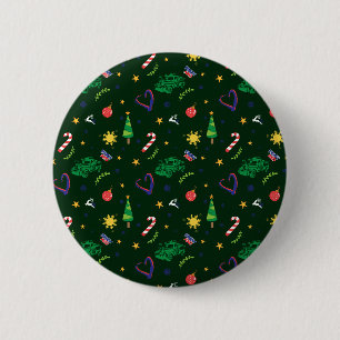 Pinoy Ako Filipino Weihnachtsmuster Button