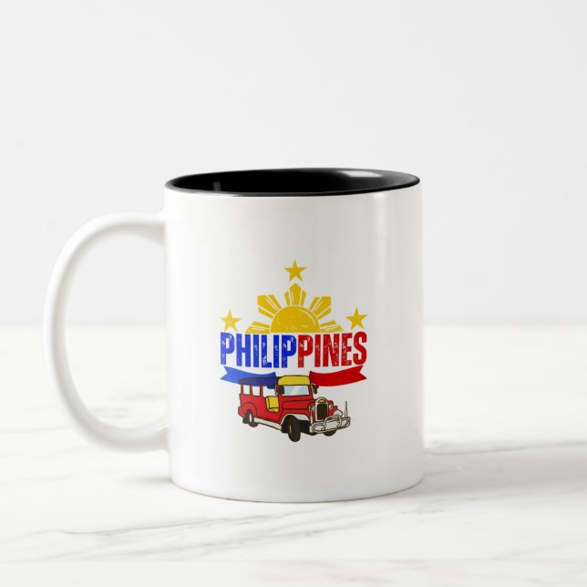 Pinoy Designs Philippines Jeepney Tasse (Links)