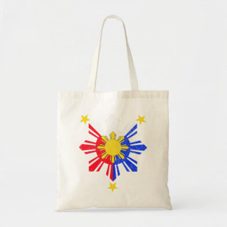 Pinoy Filipino Philippine Flag Sun.png Tragetasche
