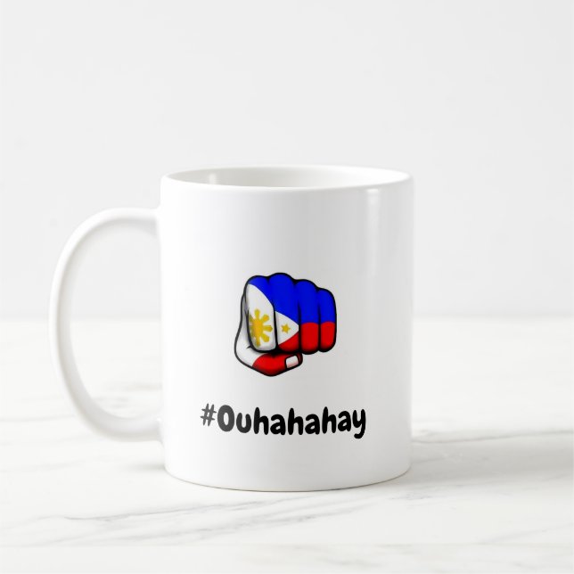 Pinoy Fist Pump Flag Tasse (Links)
