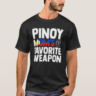 Pinoy Mamas Lieblingswaffe Filipino Flag Pinay Nan T-Shirt