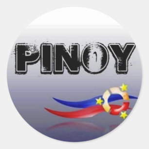 Pinoy, Philippinen Runder Aufkleber