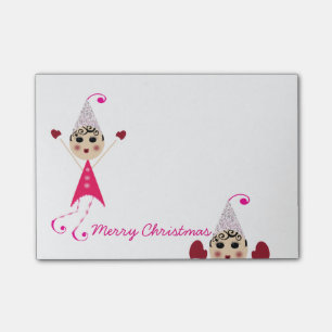 PinQshue Elf-frohe Weihnacht-Post-It Post-it Klebezettel