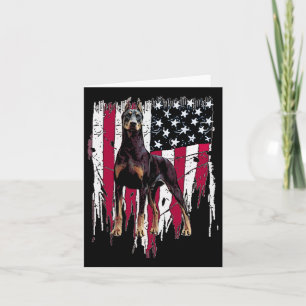 Pinscher American Flag Usa Phantastisch Karte