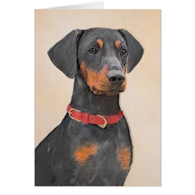 Pinscher Malerei Original Tierart (Vorne)