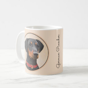 Pinscher Malerei Original Tierart Kaffeetasse