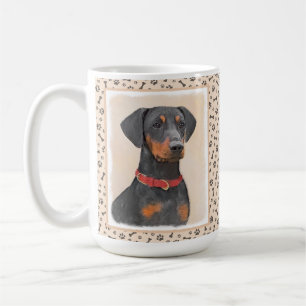 Pinscher Malerei Original Tierart Kaffeetasse