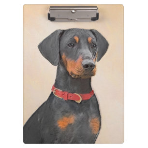 Pinscher Malerei Original Tierart Klemmbrett