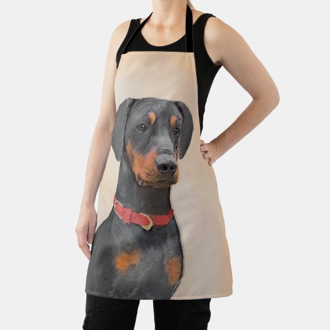 Pinscher Malerei Original Tierart Schürze (InSitu)