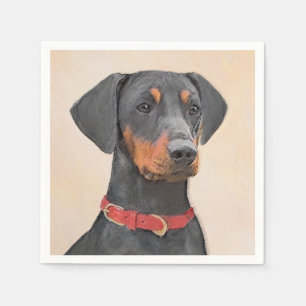 Pinscher Malerei Original Tierart Serviette