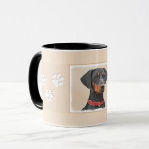 Pinscher Malerei Original Tierart Tasse