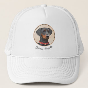 Pinscher Malerei Original Tierart Truckerkappe