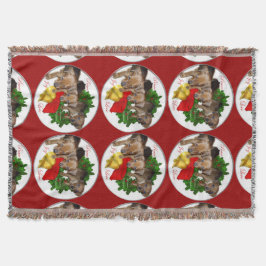 Pinscher Puppys Weihnachten Decke