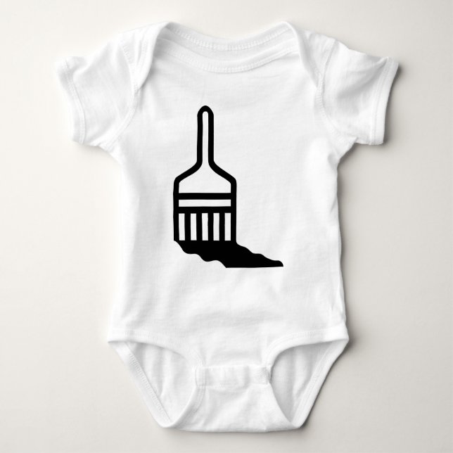 Pinsel Baby Strampler (Vorderseite)