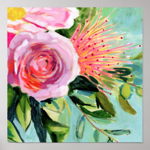 Pinsel Floral I Poster