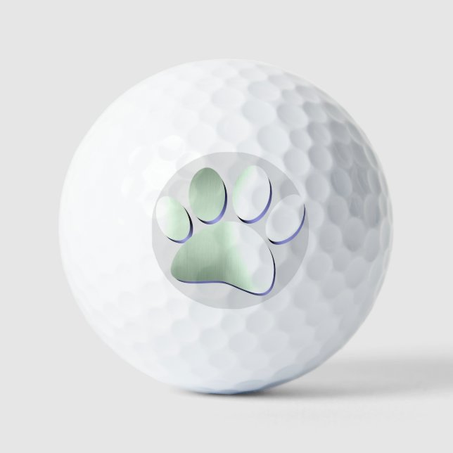 Pinsel für Hunde aus gebürstetem Metall Golfball (Vorderseite)