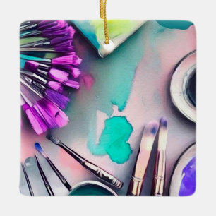 Pinsel für Wasserfarben Keramikornament