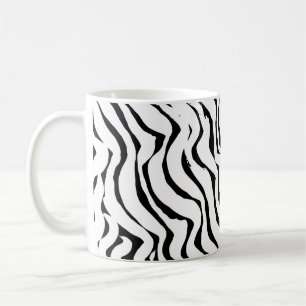 Pinsel-Grunge-Muster. Weiß und schwarz vintage. ab Kaffeetasse