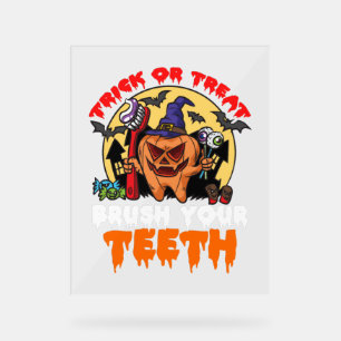 Pinsel Ihre Zähne Funny Dental Hygienist Puff Acrylschild