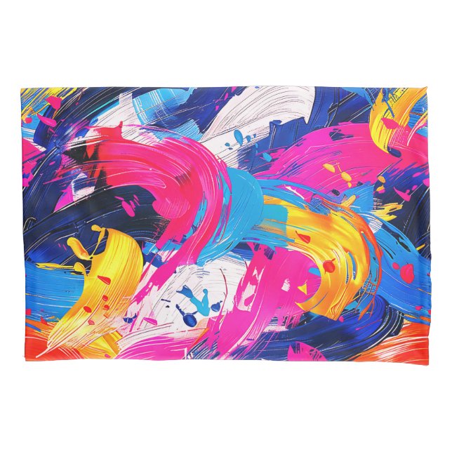 Pinsel-Motiv Kissenbezug (Vorderseite)