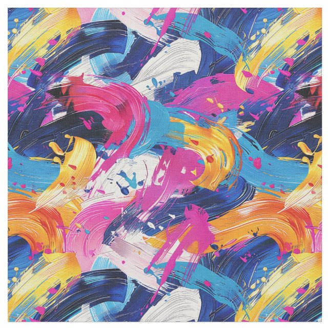 Pinsel-Motiv Stoff (Nahaufnahme)