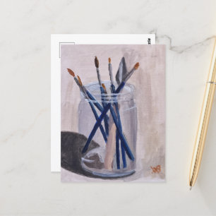 Pinsel Postkarte