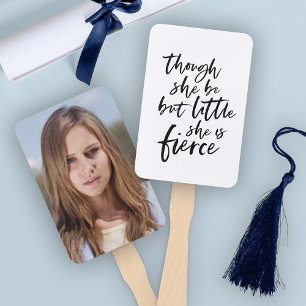 Pinsel Schrift Little But Fierce William Shakespea Fächer