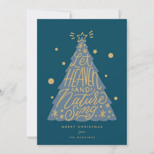 Pinsel-Schrift religiöse Weihnachtskarte Feiertagskarte