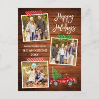 Pinsel Skriptfahrzeug Tape Holz Vintag Truck Holid