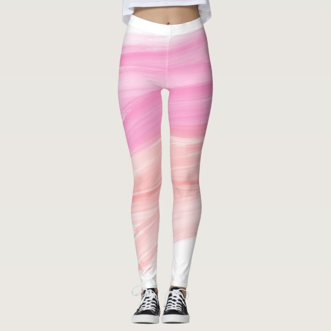 Pinsel und Pinselstriche Leggings (Vorderseite)