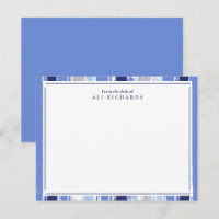 Pinselblau gestreifte Shades Aquarellfarbendesign