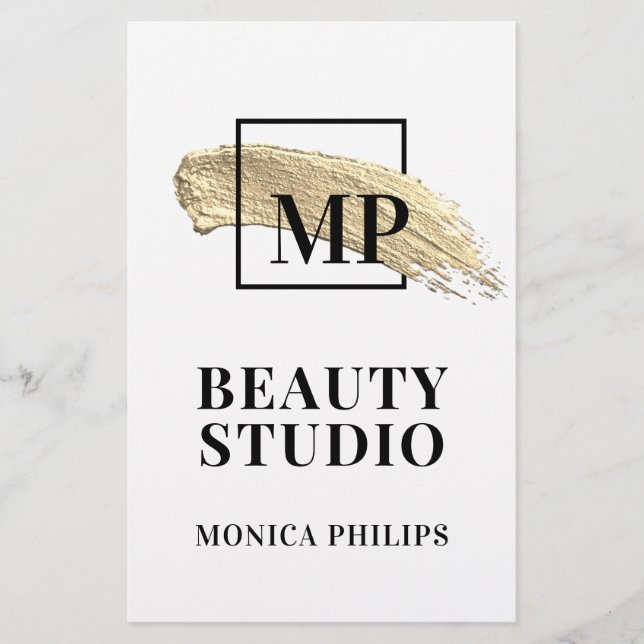 Pinselfarbe abstrakt flyer (Vorne)