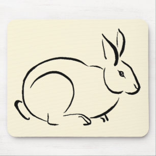 Pinselhase Mousepad