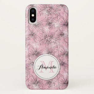 Pinselkirsche lilly floral pink iPhone Case