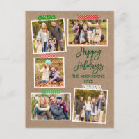 Pinselkriptorbänder Merry Christmas Kraft