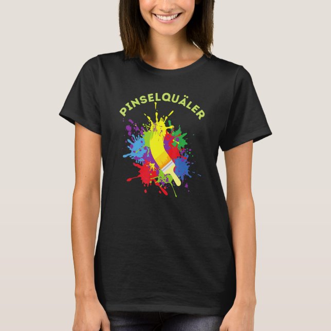 Pinselpinsel, handwerklich, Pinselpinsel T-Shirt (Vorderseite)