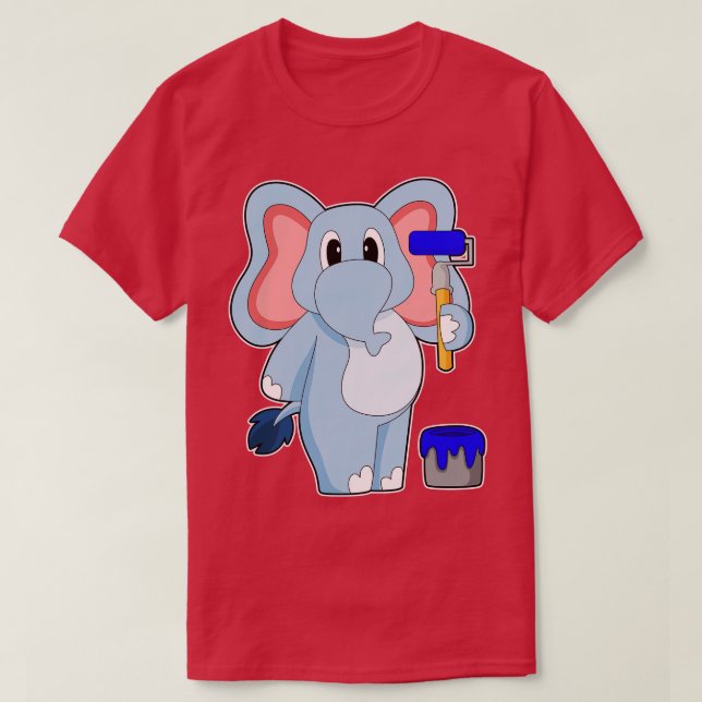 Pinselpinsel Pinselstrich T-Shirt (Design vorne)