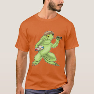 Pinselpinsel zum Zeichnen von Frosch T-Shirt