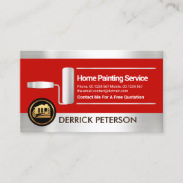 Pinselpinselpinselbemalung für Silberstreifen Visitenkarte