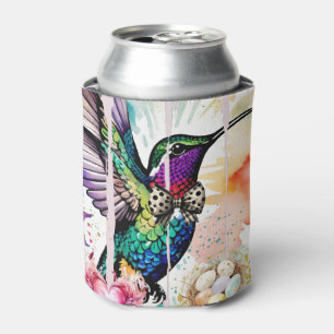 Pinselschlag-Vogel-Kunst Dosenkühler