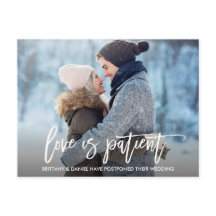 Pinselschrift Hochzeit Zurückgestellt Liebe ist Pa