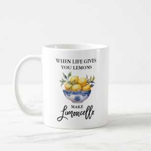 Pinselschrift Wasserfarbe Limoncello Kaffeetasse
