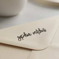 Pinselskriptkalligraphie Name Rubber-Briefmarke