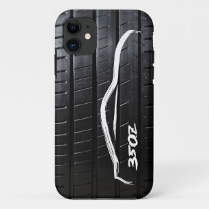 Pinselstrich 350Z mit Reifenprofil Case-Mate iPhone Hülle
