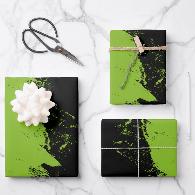 Pinselstrich 5 geschenkpapier set (Vorderseite)