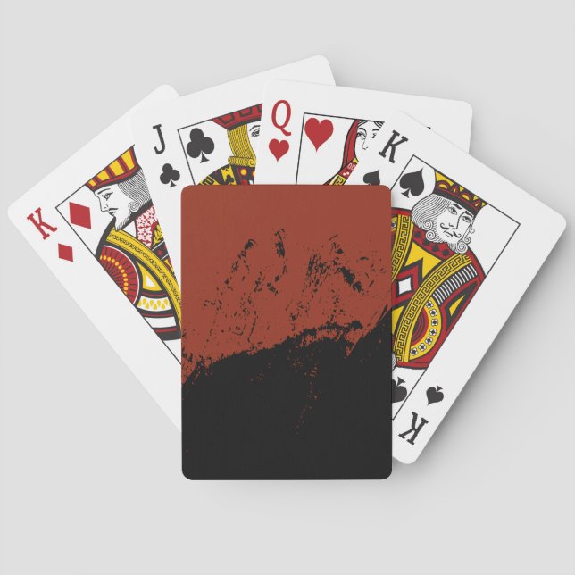 Pinselstrich 7 spielkarten (Rückseite)