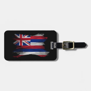 Pinselstrich auf Hawaii, Hawaii-Flagge Gepäckanhänger