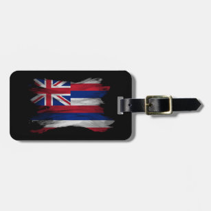 Pinselstrich auf Hawaii, Hawaii-Flagge Gepäckanhänger