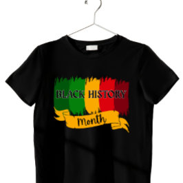 Pinselstrich Black History Heritage Month T-Shirt